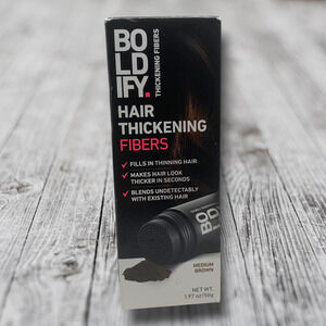 Boldify Hair Thickening Fibers Medium Brown 0.98 oz / 28g NEW Sealed Full Size